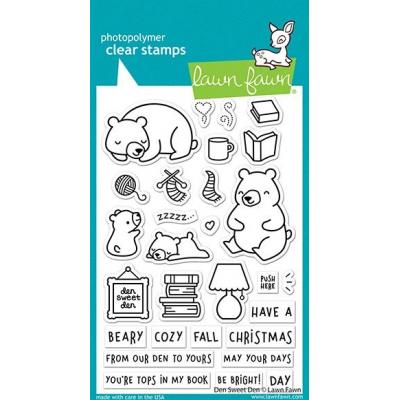 Lawn Fawn Clear Stamps - Den Sweet Den